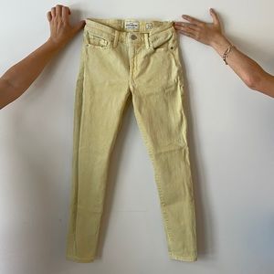 Lucky Brand Yellow Skinny Jeans